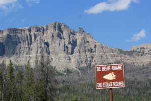 Bear awareness reminder against Palisades (Photo credit: Cat Urbigkit)